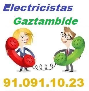 Telefono de la empresa electricistas Gaztambide